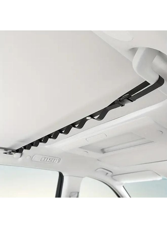Black Car Clothesline Rear Seat Hanging Rack Multi Functional Storage Organizer - Image 4